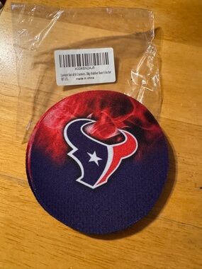 Houston Texans Rubber Base 4 Coaster Set